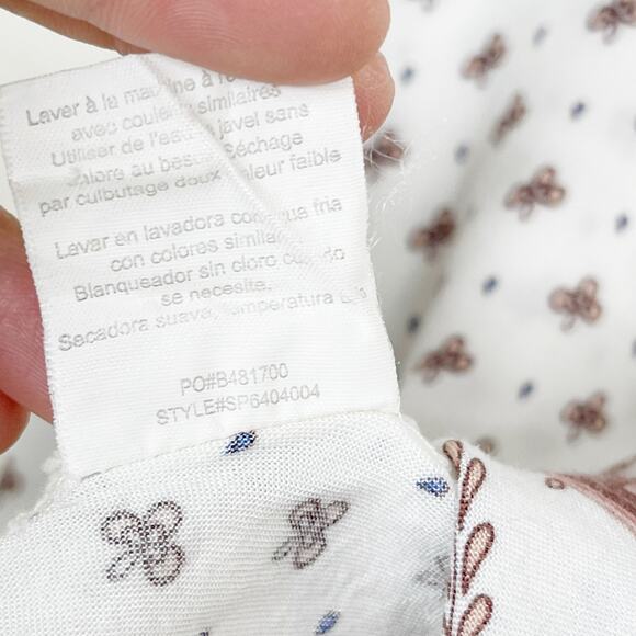 O'Neill XS Boho Printed Camisole Tank Top White - Picture 7 of 8